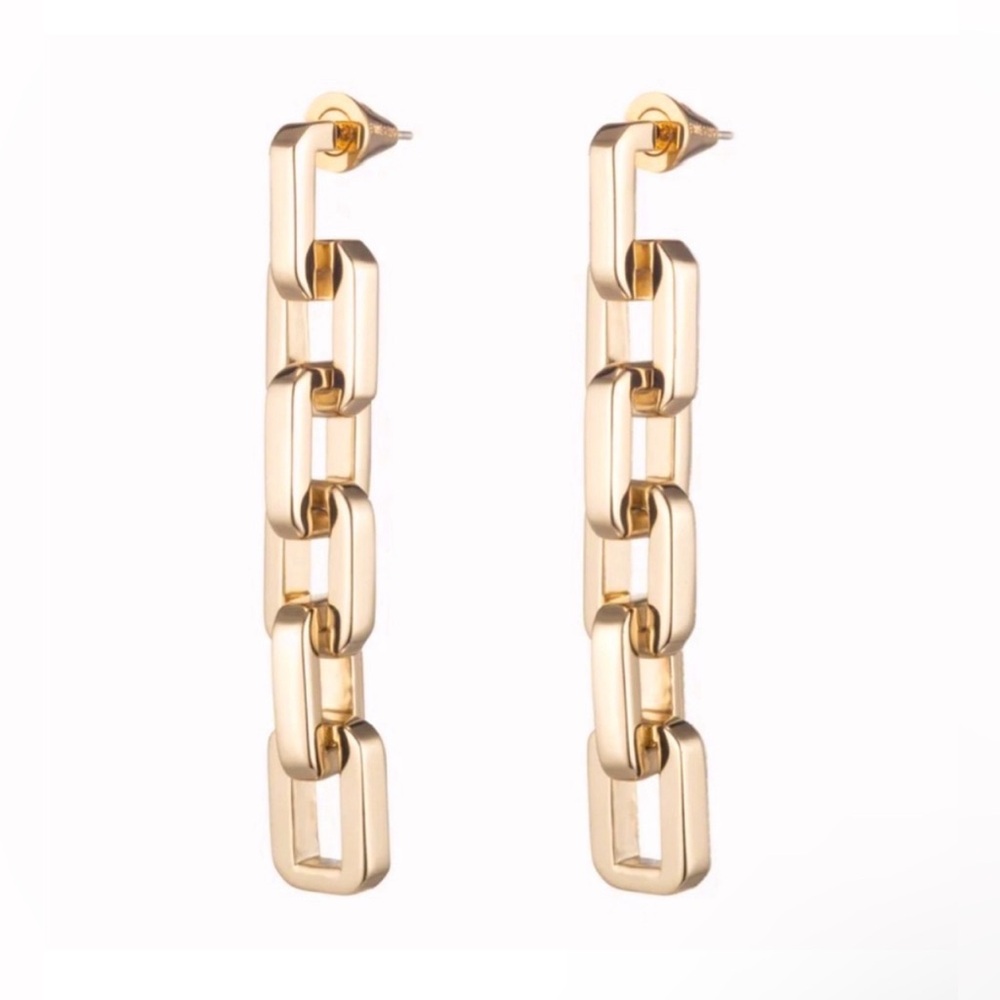 NWT Eddie Borgo Supra Chain link earrings New in bag